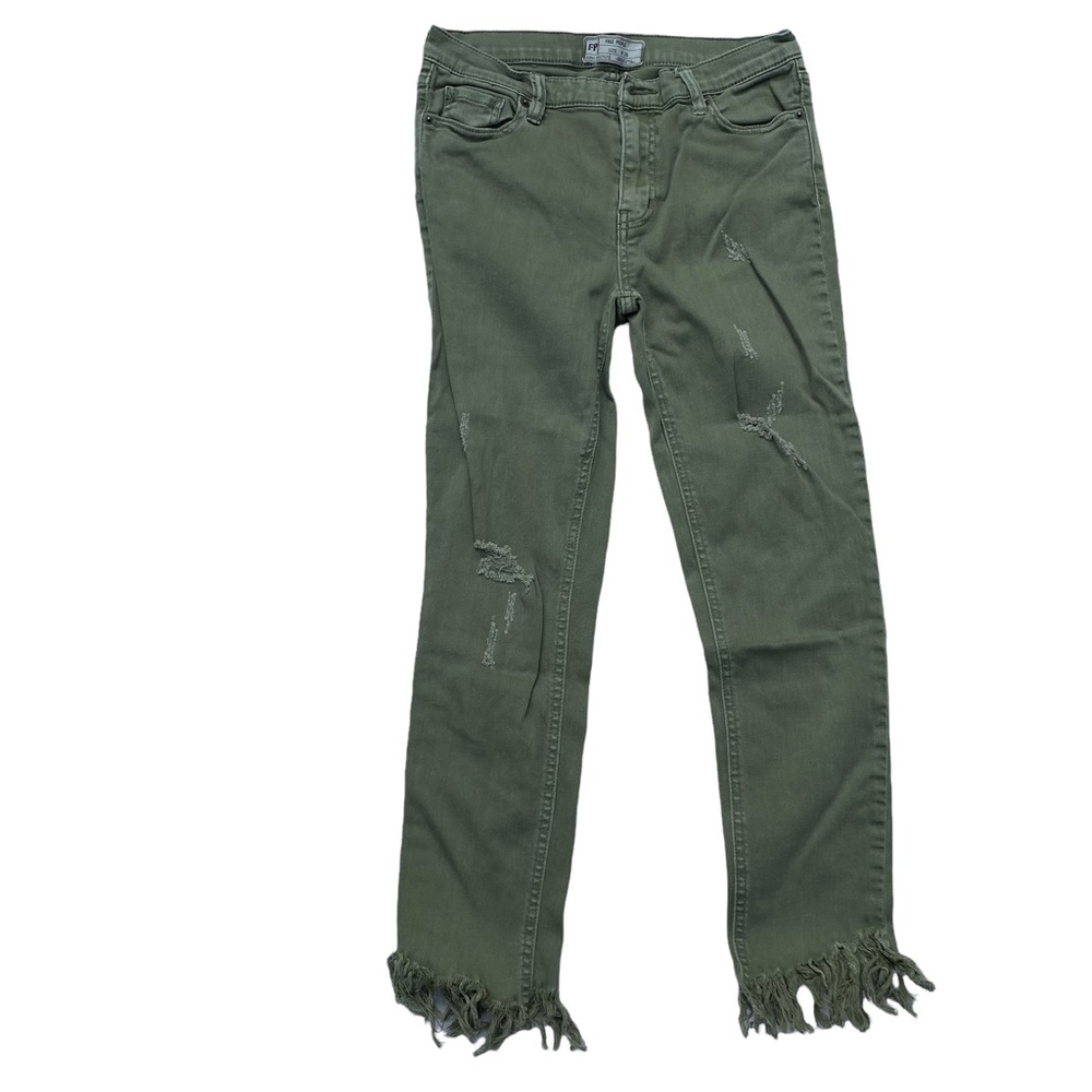 Green Free People Jeans